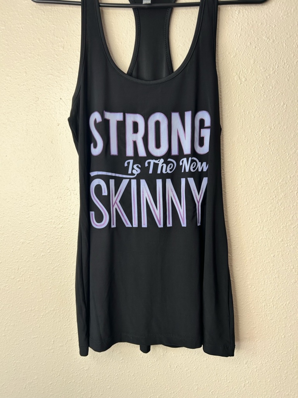 OMT Womens Size Medium Racerback Athletic Tank Top Strong is the New Skinny